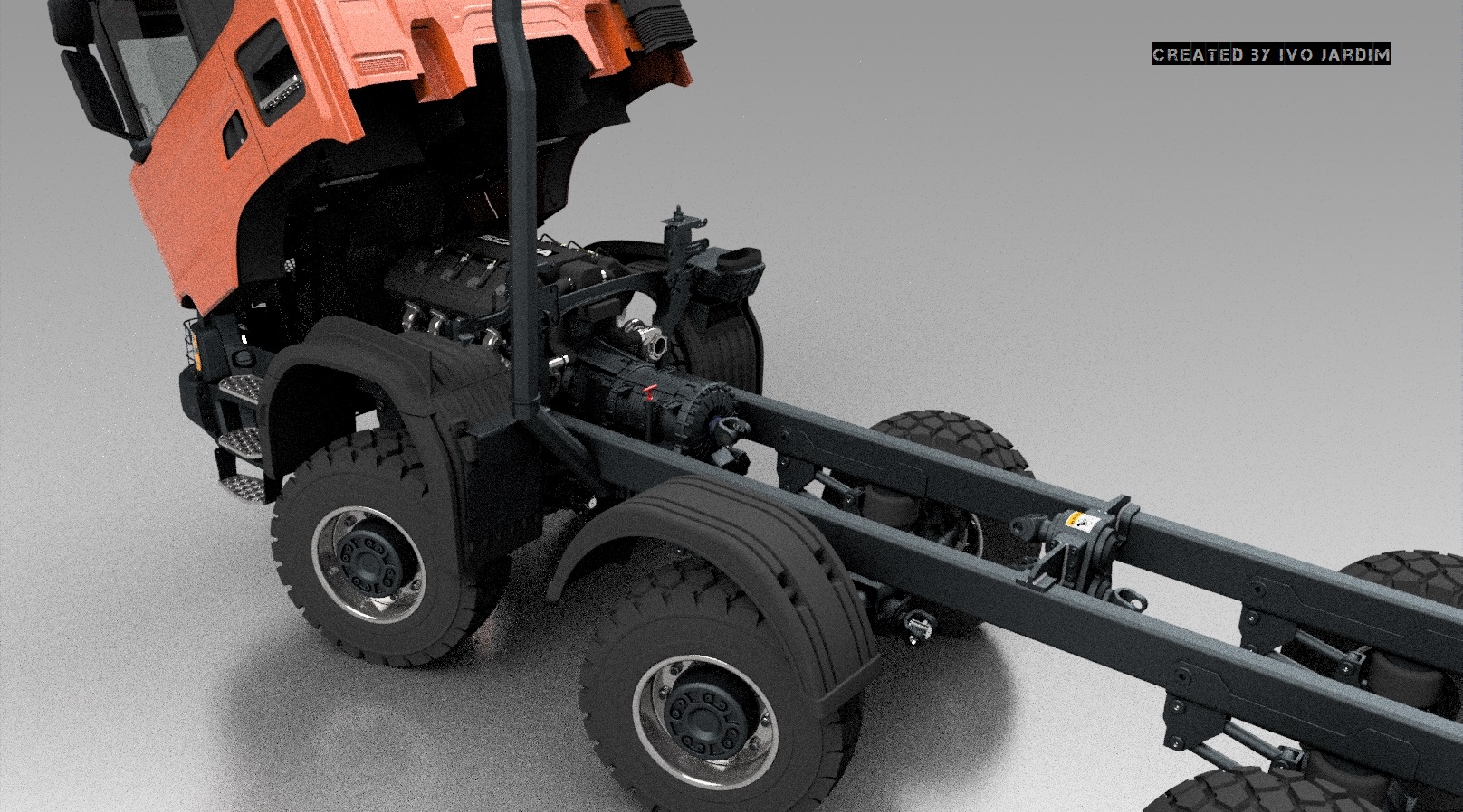 斯堪尼亚G370 XT 8x8卡车1比1